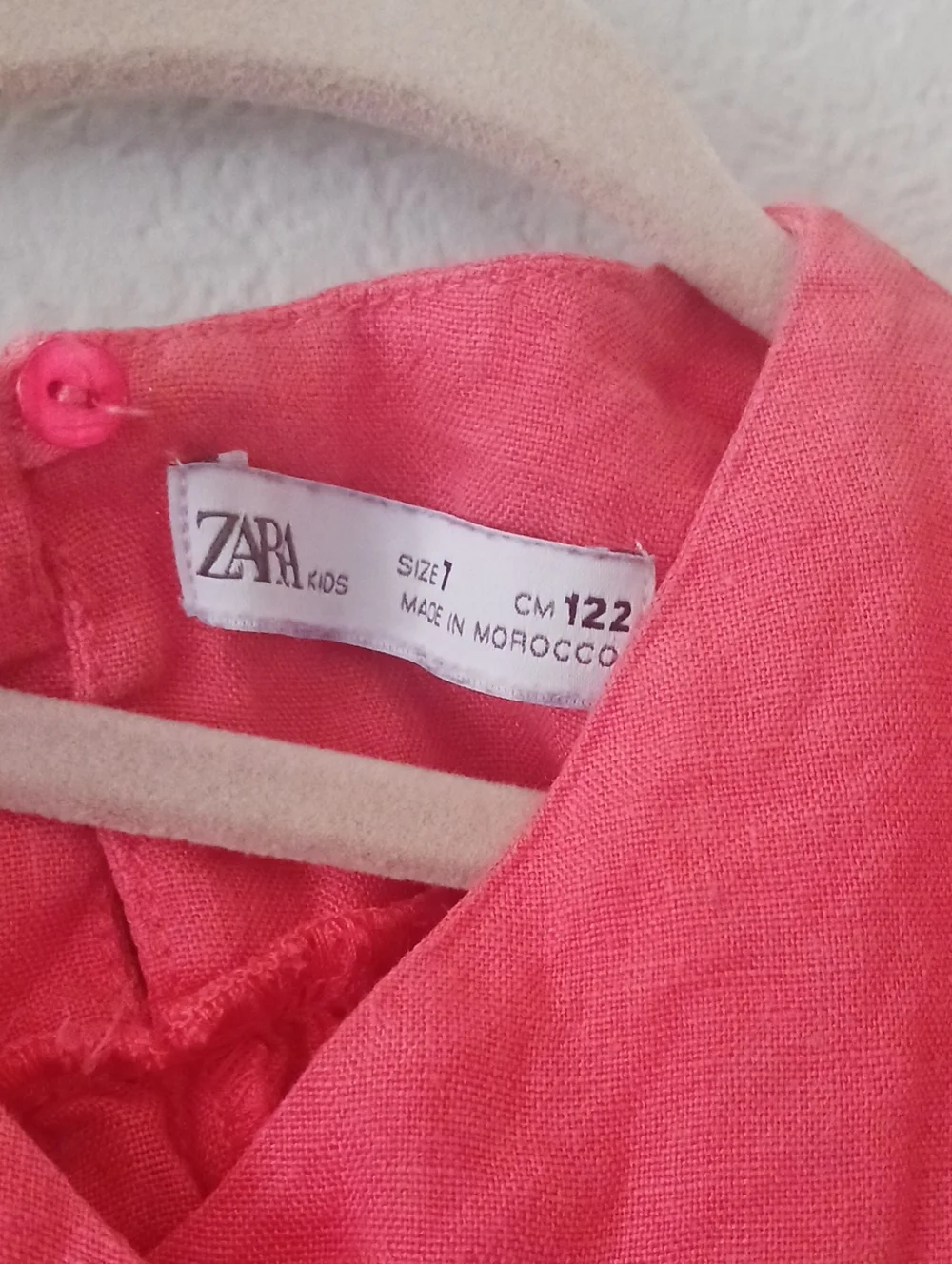 10×$13!!🔴Zara Girls Coral Flutter Sleeve Dress Top